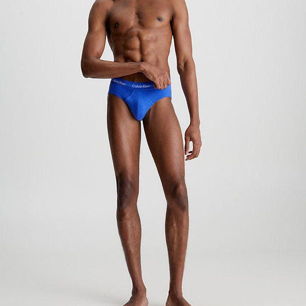 Calvin Klein 3 Pack Cotton Stretch – Hip Briefs ( BLACK / NAVY / BLUE )