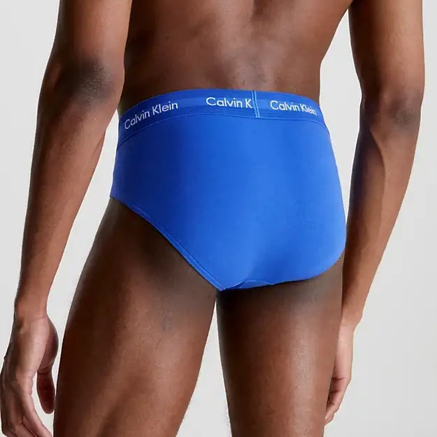 Calvin Klein 3 Pack Cotton Stretch – Hip Briefs ( BLACK / NAVY / BLUE )