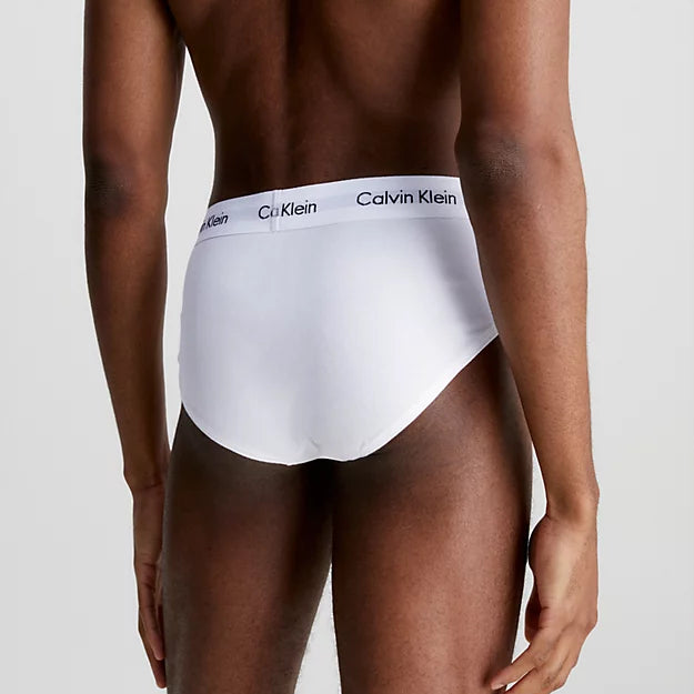 Calvin Klein 3 Pack Cotton Stretch – Hip Briefs ( White / Red / Navy )