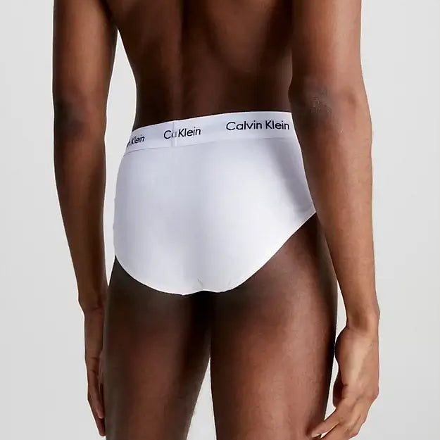 Calvin Klein 3 Pack Cotton Stretch – Hip Briefs ( Black / Grey / White )