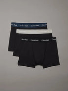 Calvin Klein 3 Pack Cotton Stretch Trunks, Black- Multi