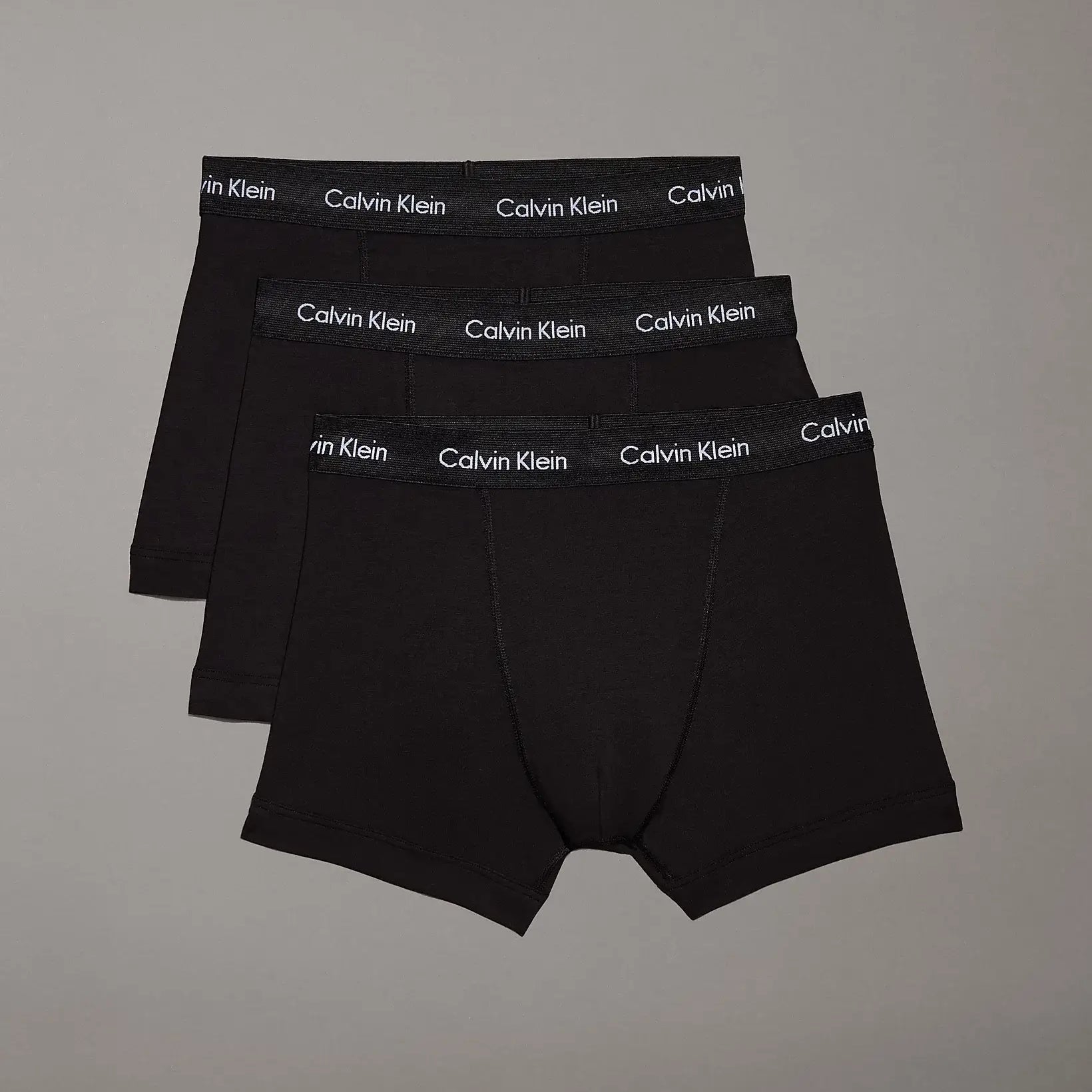 Calvin Klein 3 Pack Cotton Stretch Trunks – Black, 0000U2662G