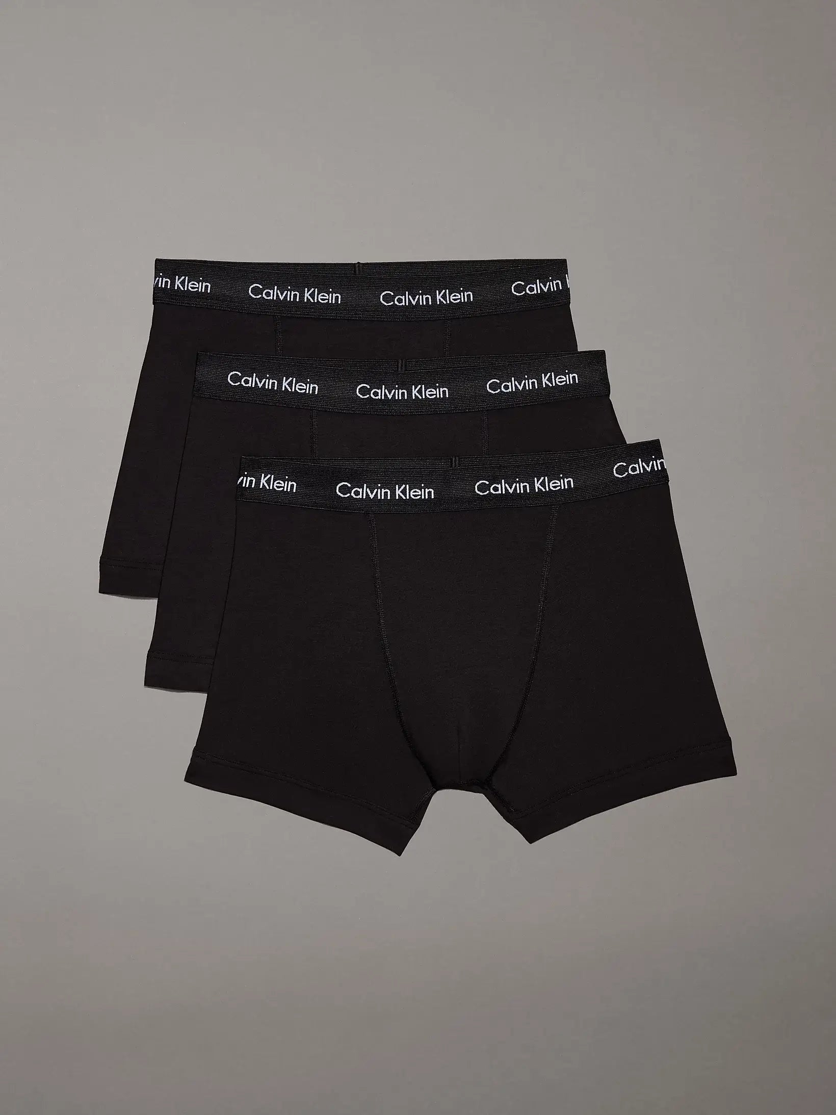 Calvin Klein 3 Pack Cotton Stretch Trunks – Black, 0000U2662G