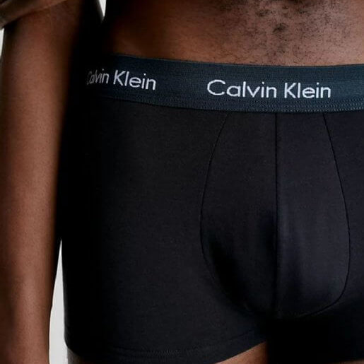 Calvin Klein 3 Pack Low Rise Trunks - Black (Charcoal Heather/Yellow/Green)