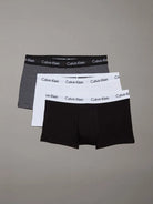 Calvin Klein 3 Pack Low Rise Trunks - White/Stripe/Black