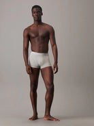 Calvin Klein 3 Pack Cotton Stretch – Low Rise Trunks - Black/Grey Heather/Subdued Logo