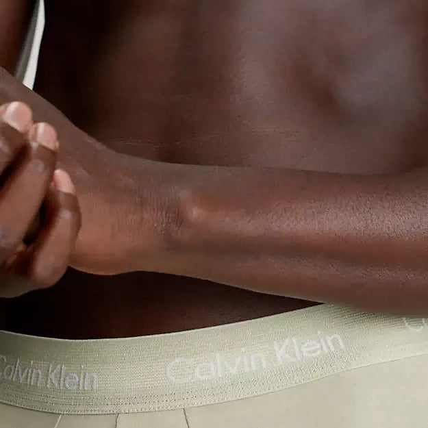 Calvin Klein 3 Pack Low Rise Trunks Cotton Stretch - Cherry Kiss/Eiffle Tower/Moss Gry