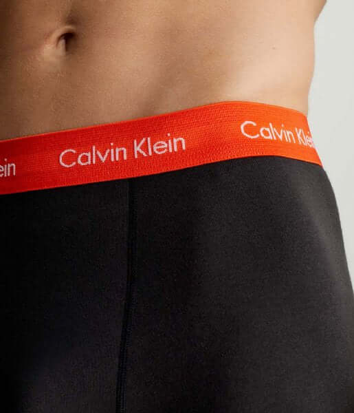 Calvin Klein 3 Pack Cotton Stretch Trunks - (B- Cher Ks/Eiffle Twr/Moss Gr Wbs)