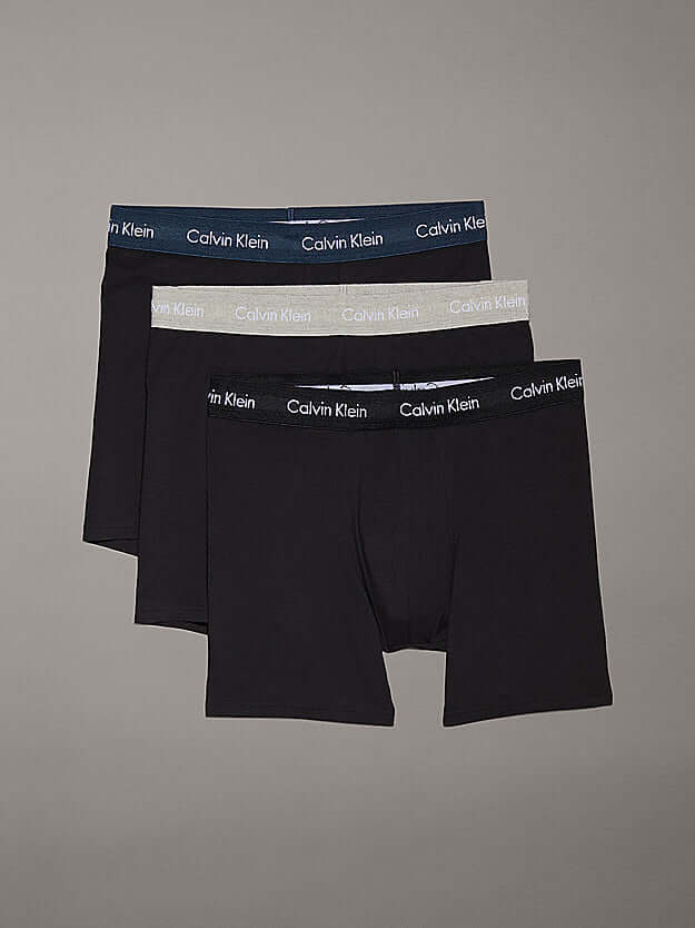 Calvin Klein 3 Pack Boxer Briefs Cotton Stretch - Black/Multi