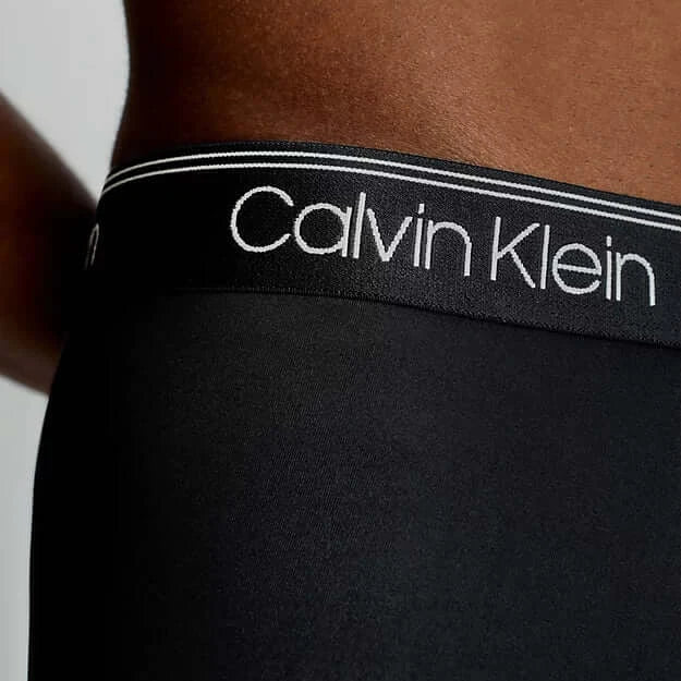 Calvin Klein 3 Pack Low Rise Trunks Micro Stretch Wicking - Black