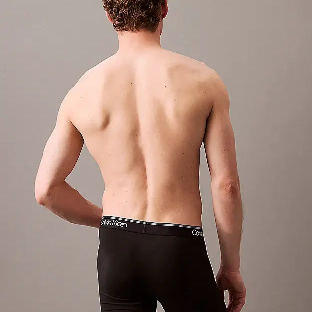 Calvin Klein 3 Pack Micro Stretch Boxer Briefs - Black / Syrah, Cocoon WBS