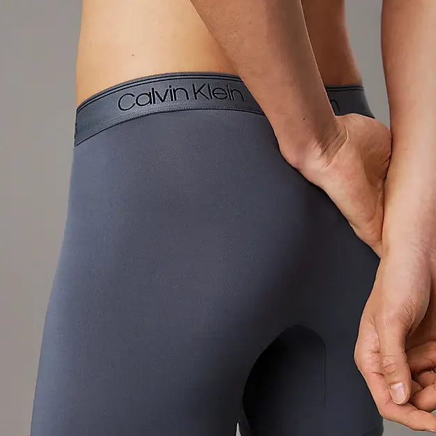 Calvin Klein 3 Pack Micro Stretch Boxer Briefs - Black/ Olive Leaves/ Turbulence