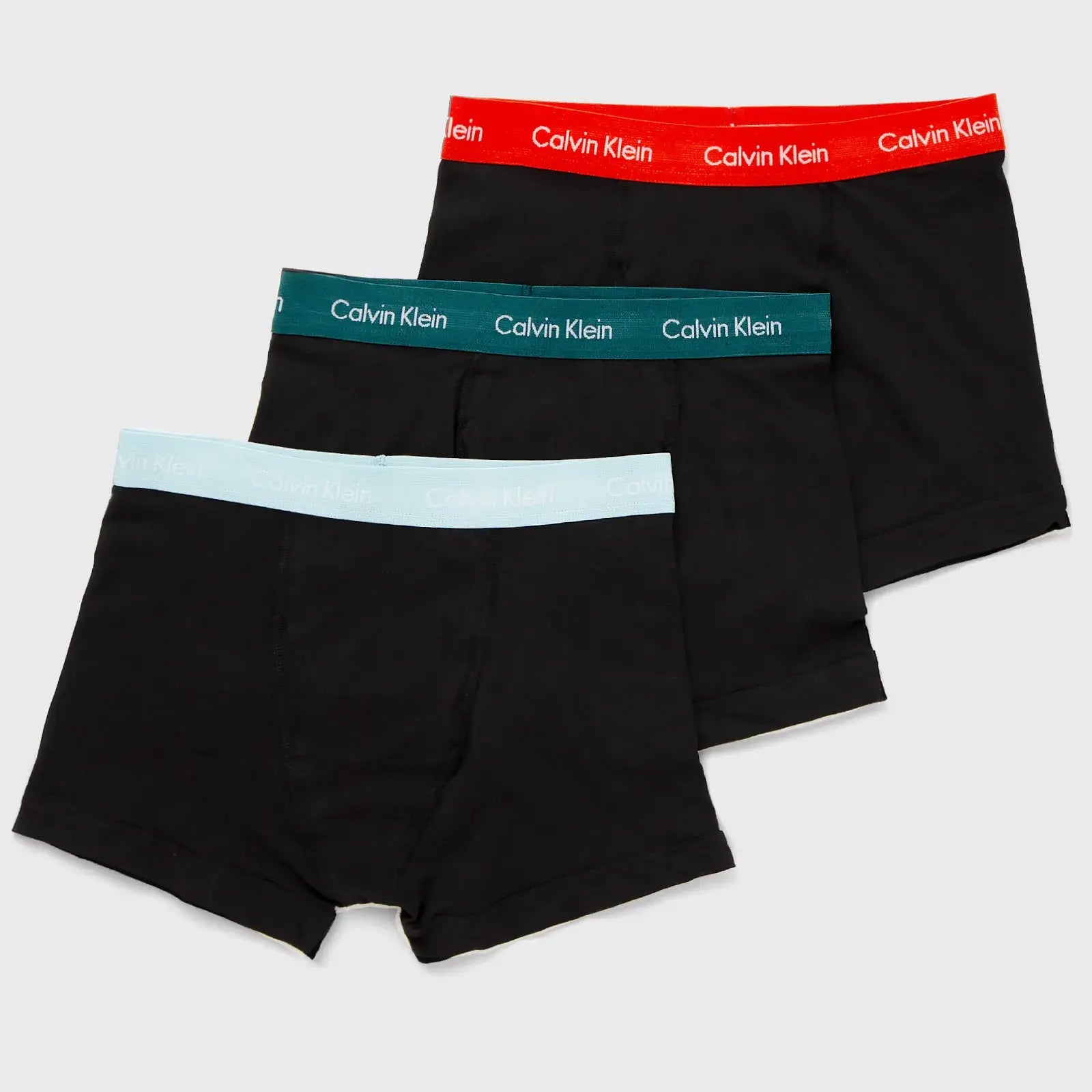Calvin Klein 3 Pack Cotton Stretch Trunks, Black - Multi