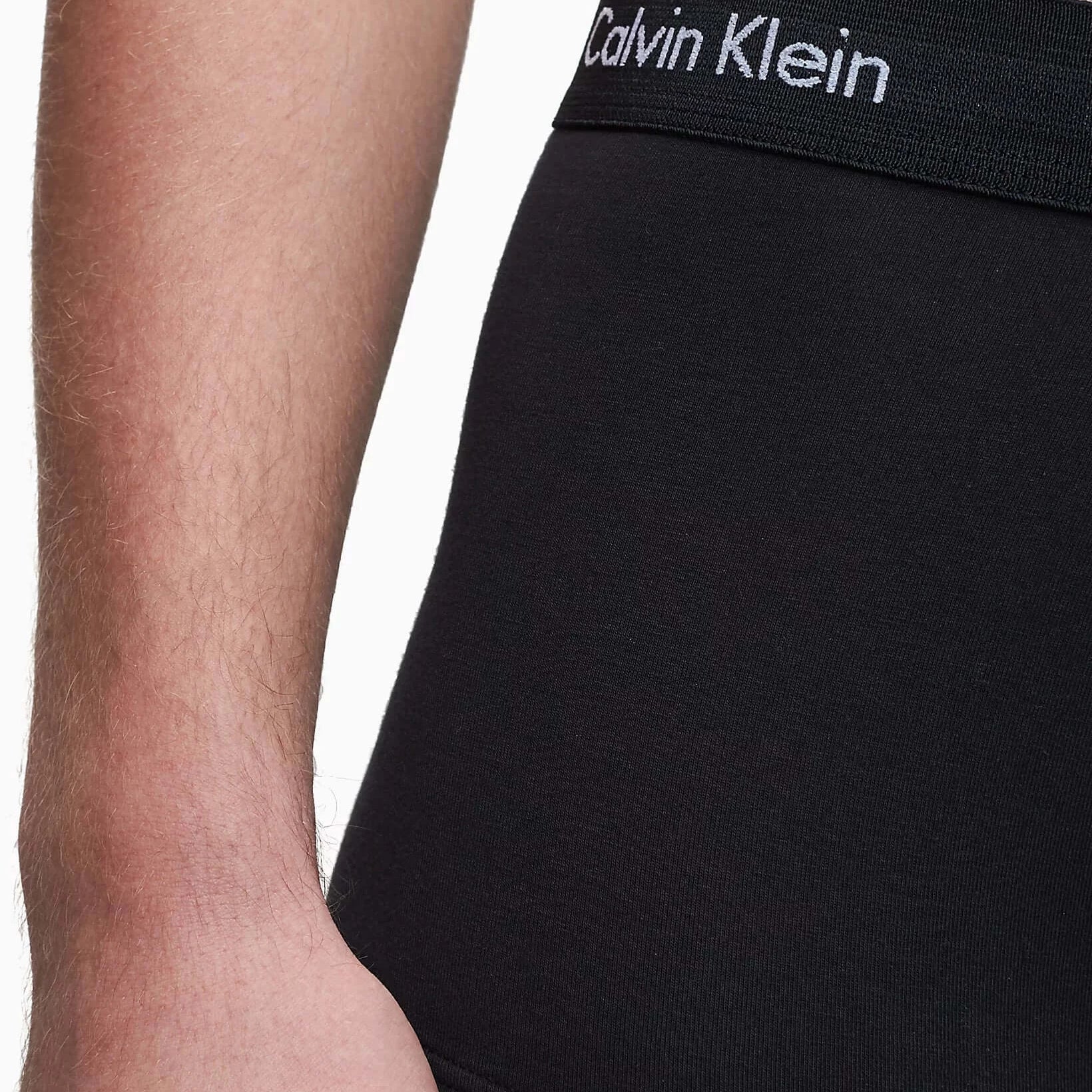 Calvin Klein 5 Pack Cotton Stretch - Low Rise Trunks ( Black / Black Waistband )