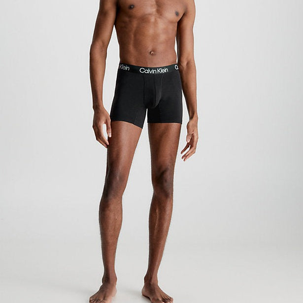 Calvin Klein 3 Pack Modern Structure Boxer Briefs - Black