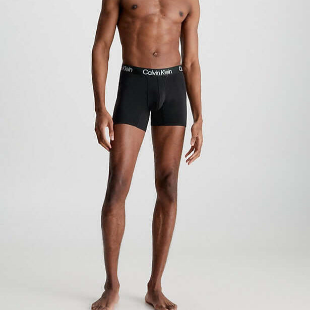 Calvin Klein 3 Pack Modern Structure Boxer Briefs - Black
