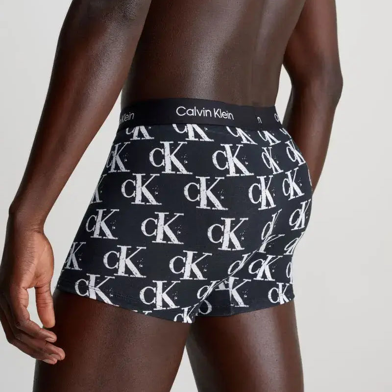 Calvin Klein Black Monogram Print Boxers - 1 Pack