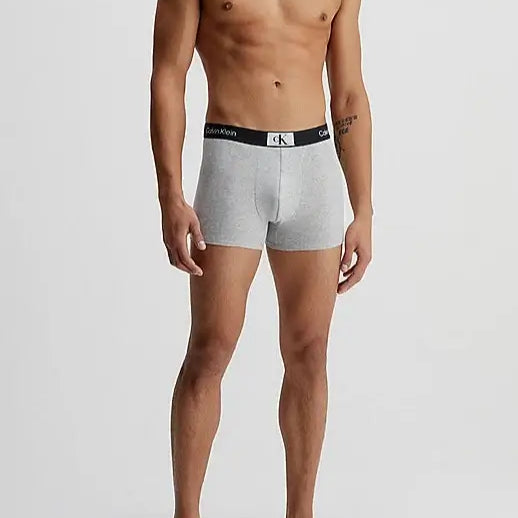 Calvin Klein 3 Pack CK96 Trunks - Black / White / Grey Heather