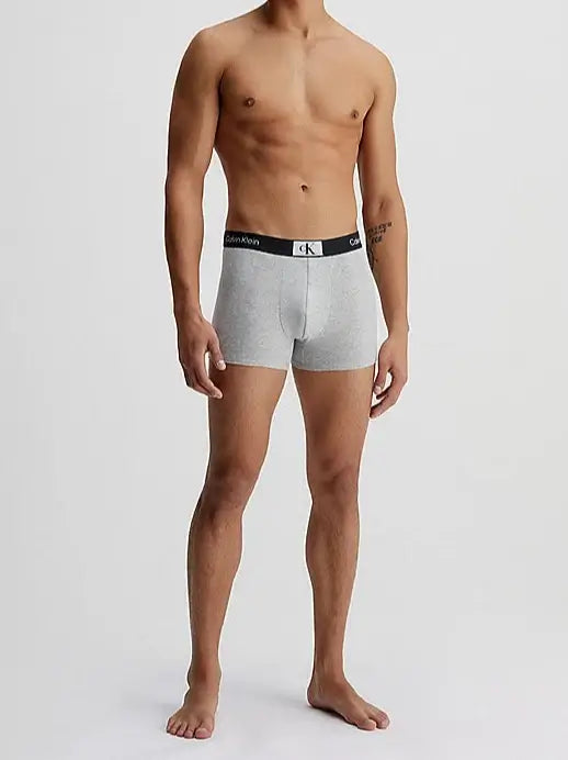 Calvin Klein 3 Pack CK96 Trunks - Black / White / Grey Heather