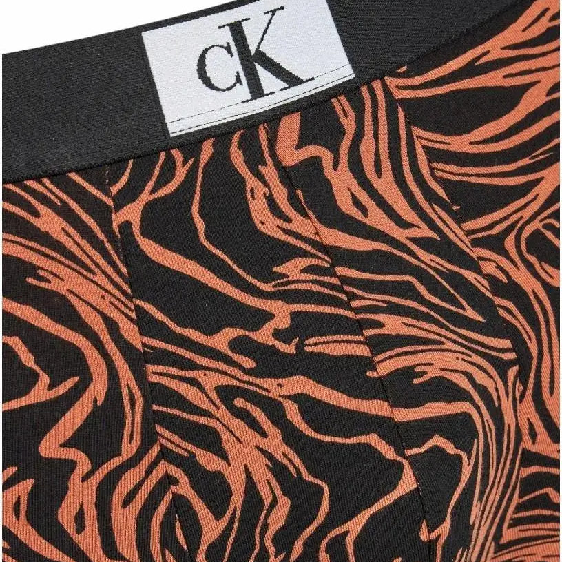 Calvin Klein 3 Pack CK96 Trunks - Grey / Orange / Print