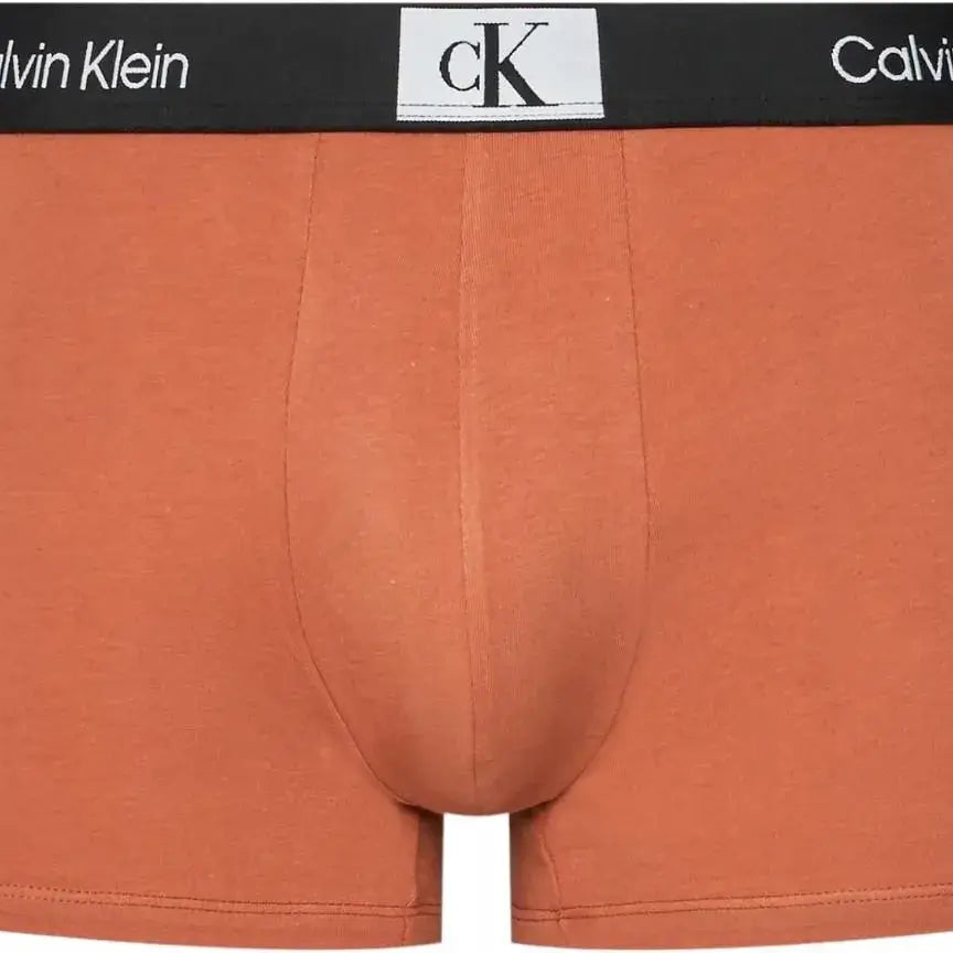 Calvin Klein 3 Pack CK96 Trunks - Grey / Orange / Print