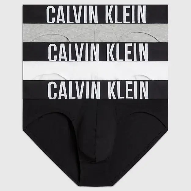 Calvin Klein Underwear 3 Pack Intense Power Briefs - Black/Grey Heather/White
