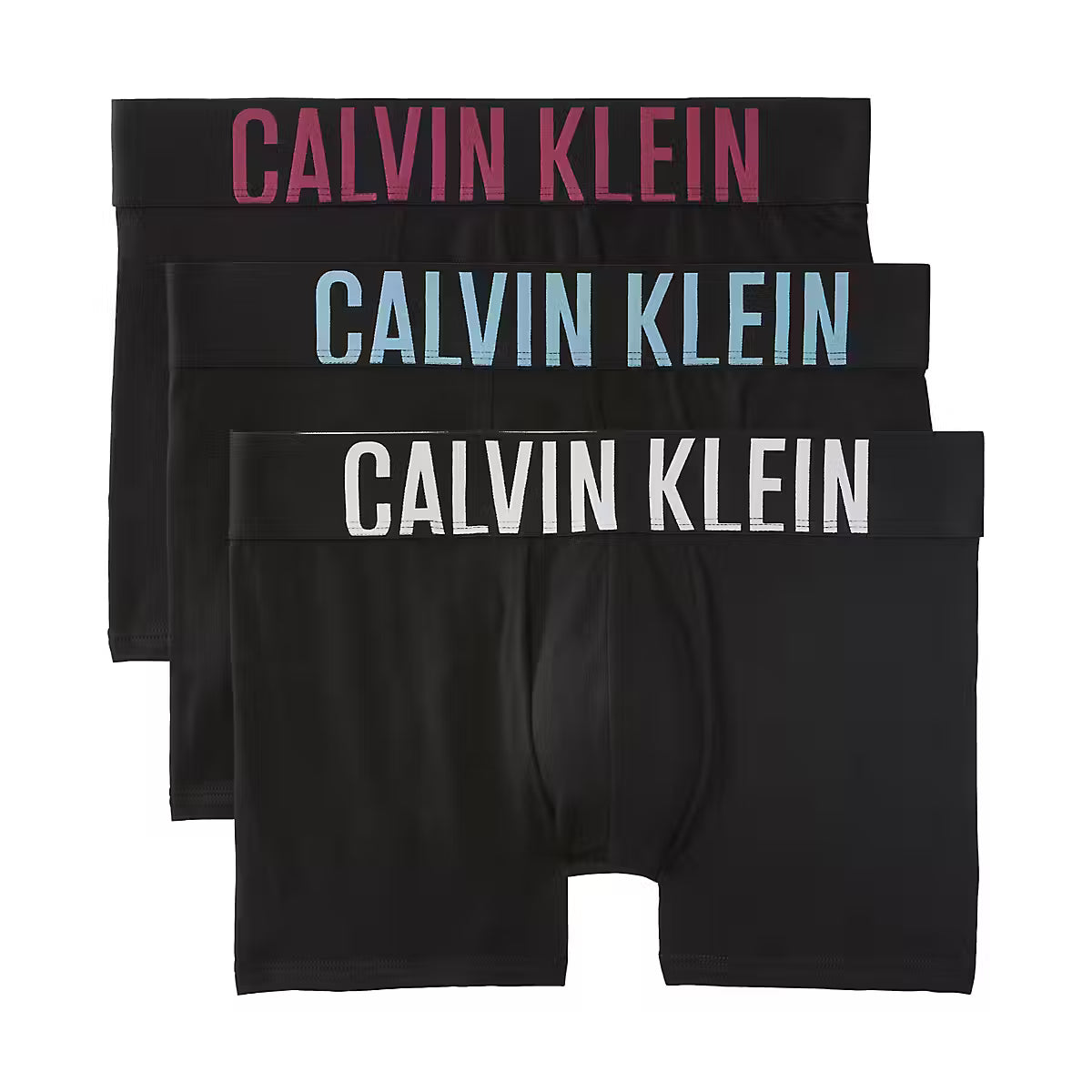 Calvin Klein Intense Power 3 Pack Cotton Stretch Trunks – JF6 Black White Red product front