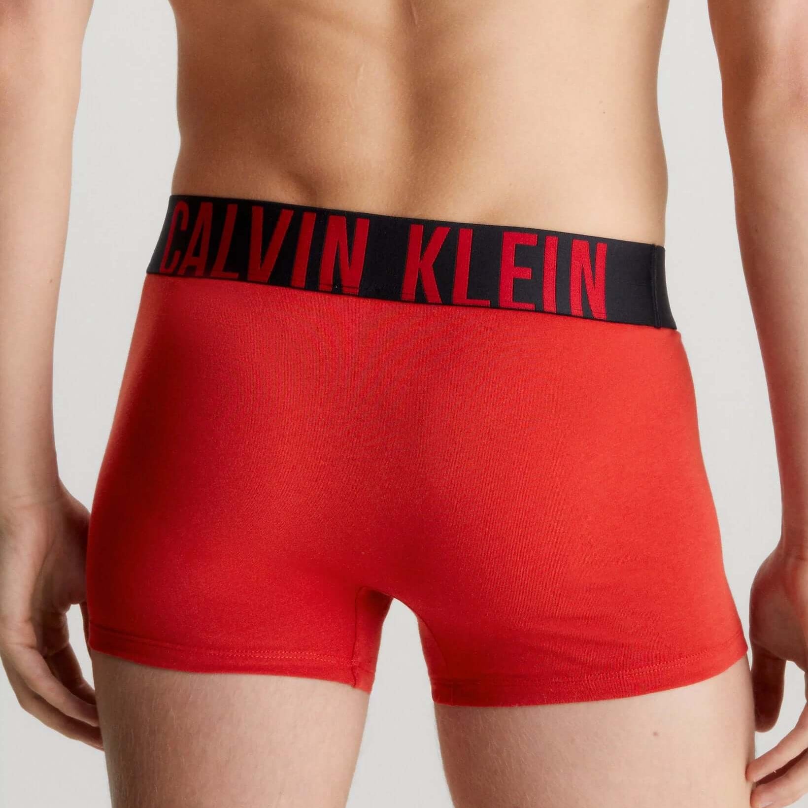 Calvin Klein Underwear 3 Pack Intense Power Cotton Trunks - Red/Black/Grey