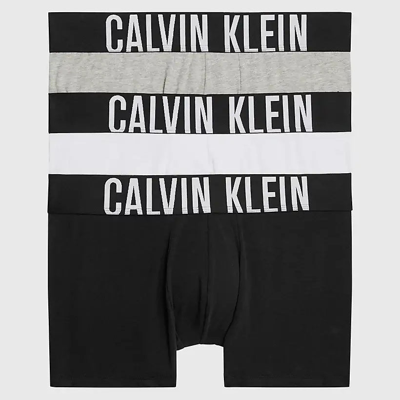 Calvin Klein Underwear 3 Pack Intense Power Cotton Trunks - Black/White/Grey