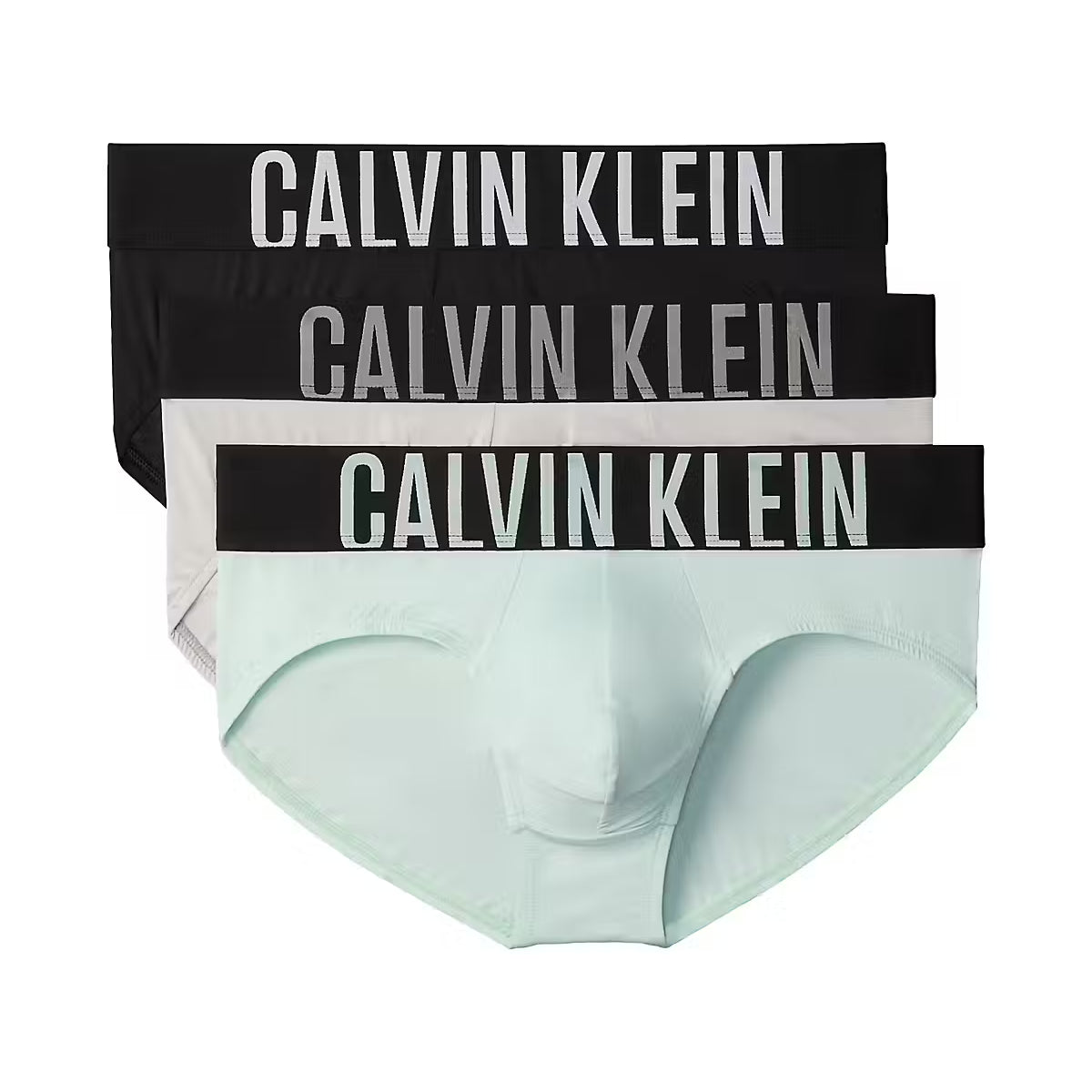 Calvin Klein Intense Power Microfibre Stretch 3 Pack Briefs – 4UW black multi three pack main product image