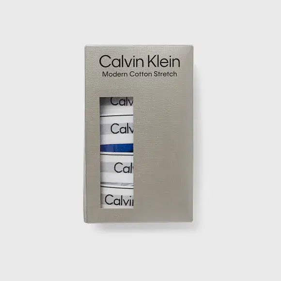 Calvin Klein 5 Pack Modern Cotton Low Rise Trunks - Blue/ White/Grey/Burgundy