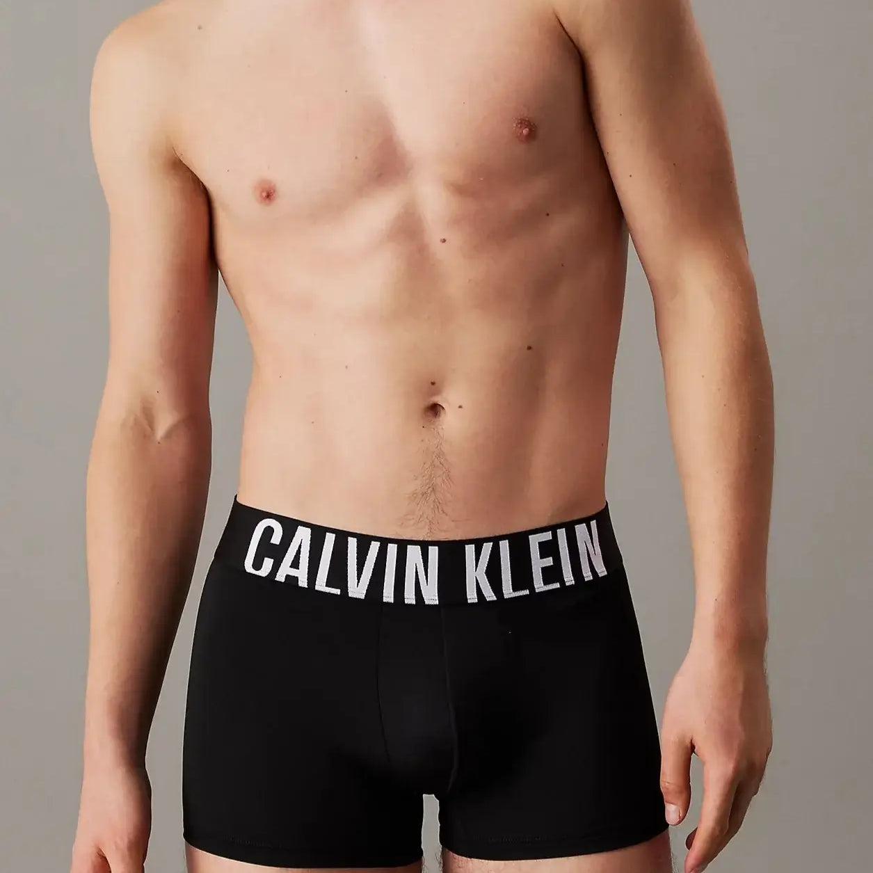 Calvin Klein Underwear 3 Pack Intense Microfibre Power Trunks - Black- Misty Grey