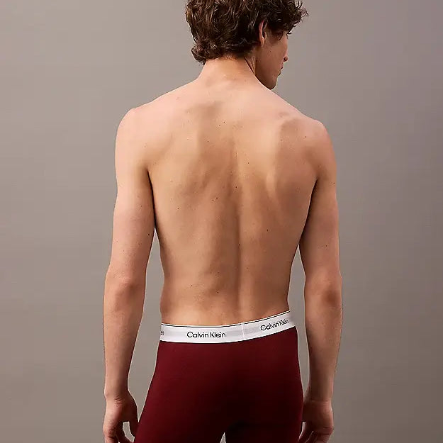 Calvin Klein 5 Pack Modern Cotton Boxer Briefs - Black / Grey / Blue / Red / Beige