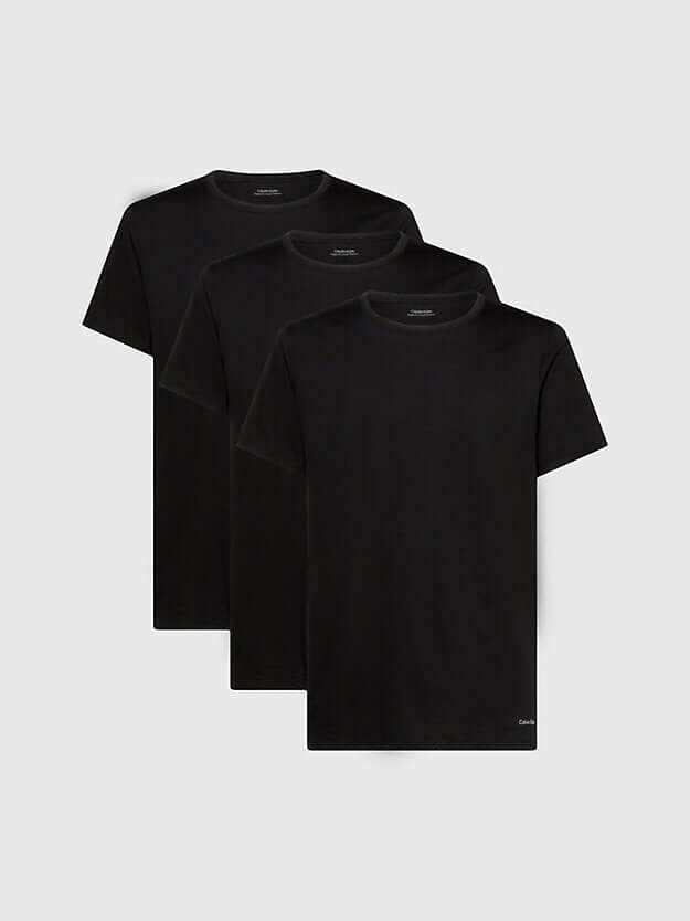Calvin Klein 3 Pack T-Shirts Cotton Classics - Black