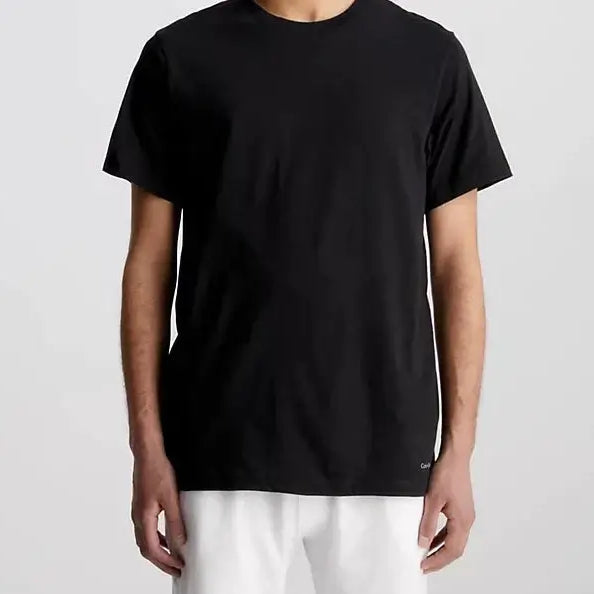 Calvin Klein 3 Pack T-Shirts Cotton Classics - Black/White/Grey Heather