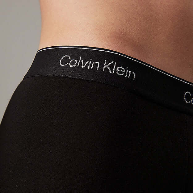Calvin Klein 3 Pack Trunks - Modern Cotton, Black/Red
