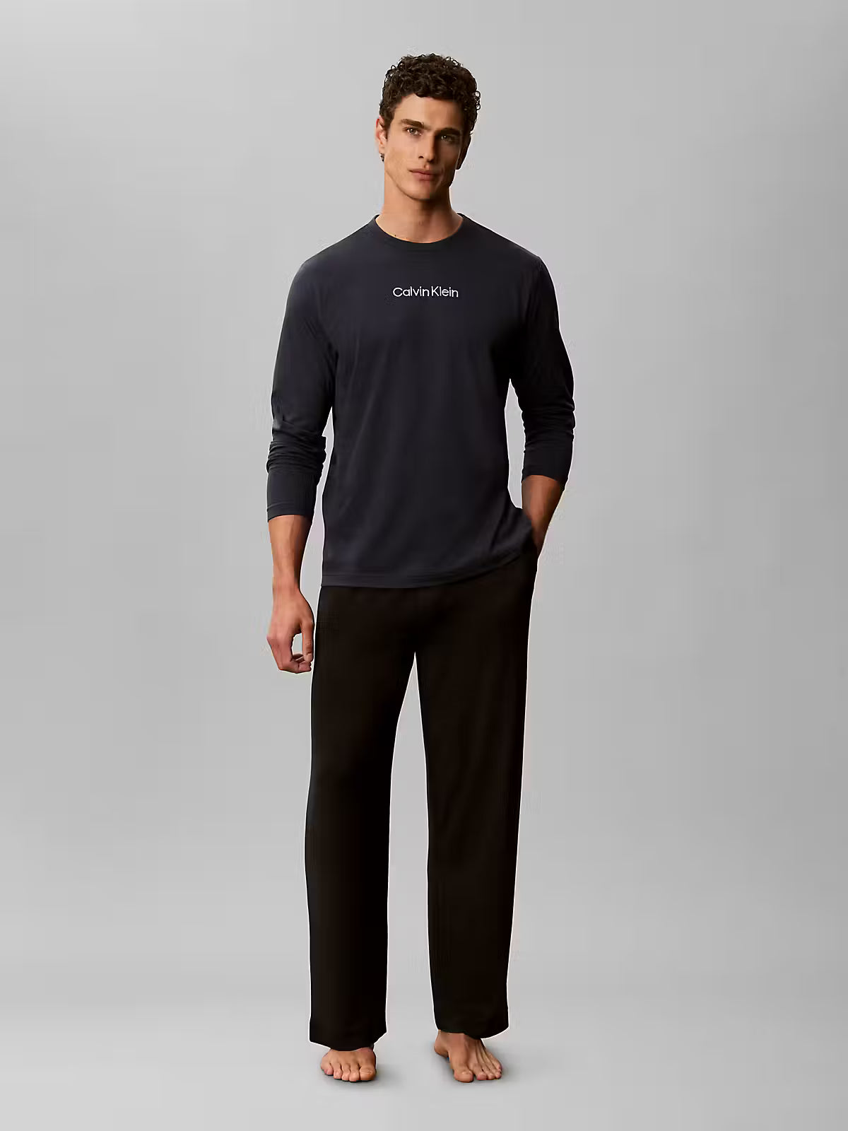 Calvin Klein Men’s 100% Cotton Long Sleeve Pyjama Top