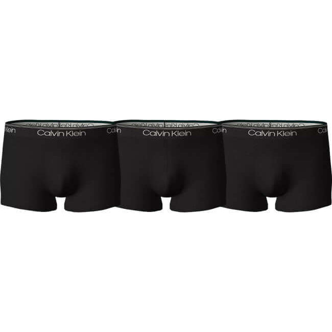 Calvin Klein 3 Pack Low Rise Trunks Micro Stretch Wicking - Black