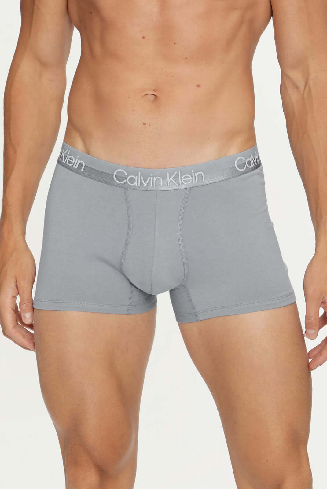 Calvin Klein 3 Pack Modern Structure Trunk - Navy / Red / Grey