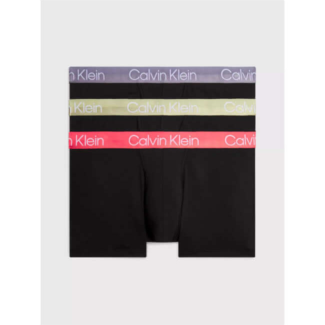 Calvin Klein 3 Pack Modern Structure Boxer Trunks - B- December