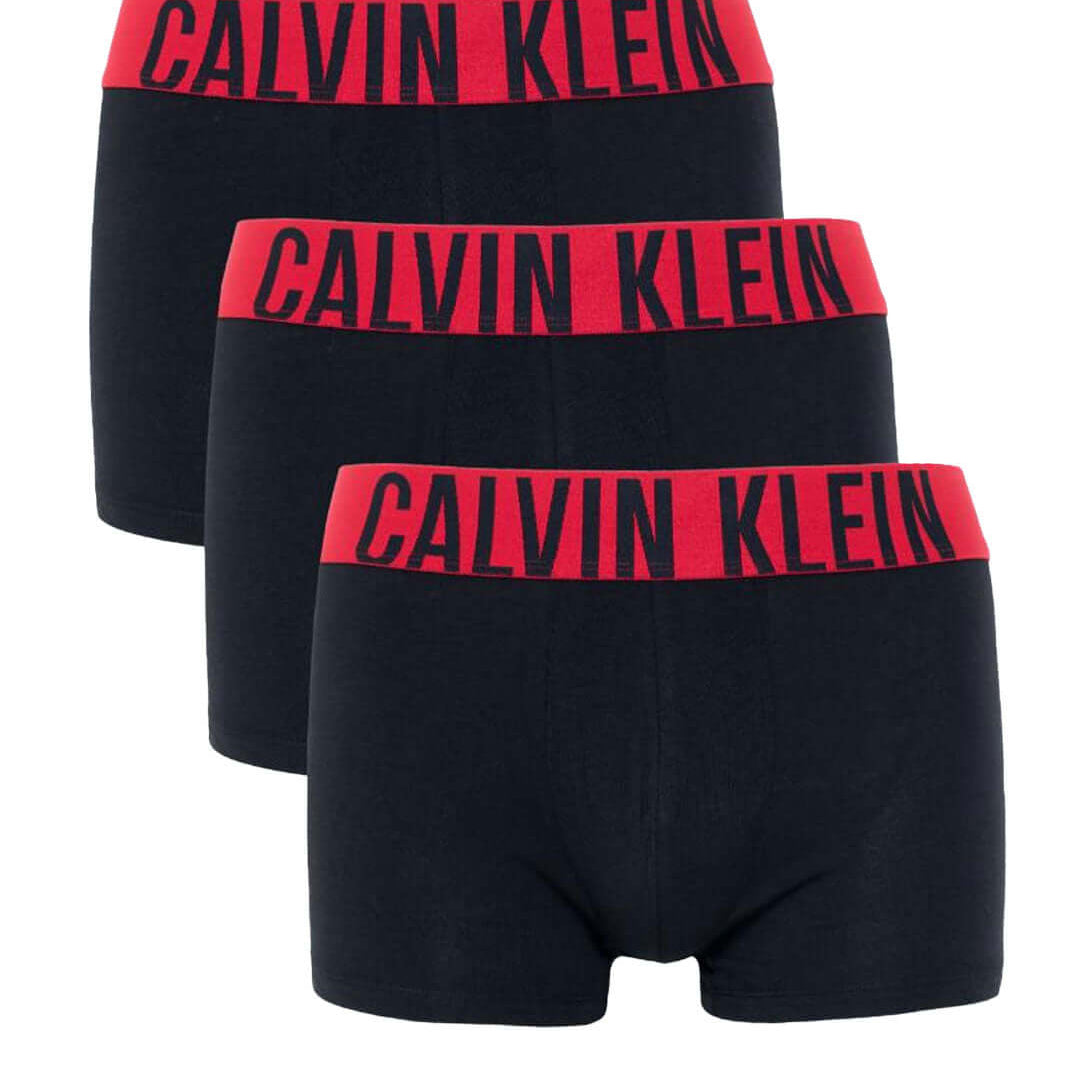 Calvin Klein Underwear 3 Pack Intense Power Cotton Boxers - Juneberry Black