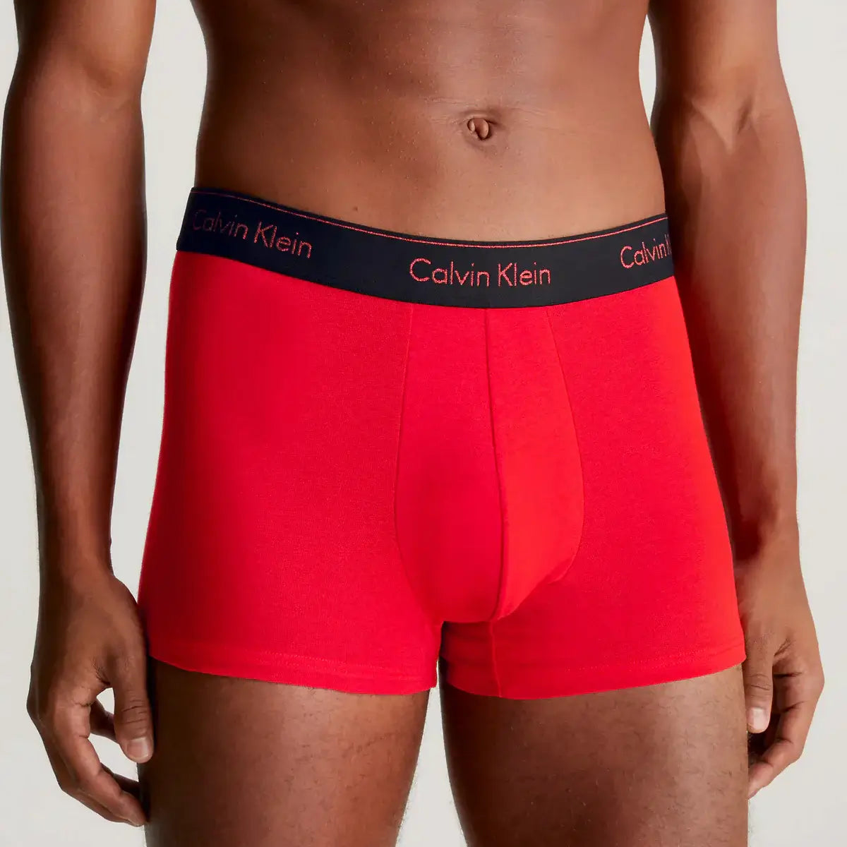 Calvin Klein 3 Pack Boxer Trunks Modern Cotton - Black/ Red / Black