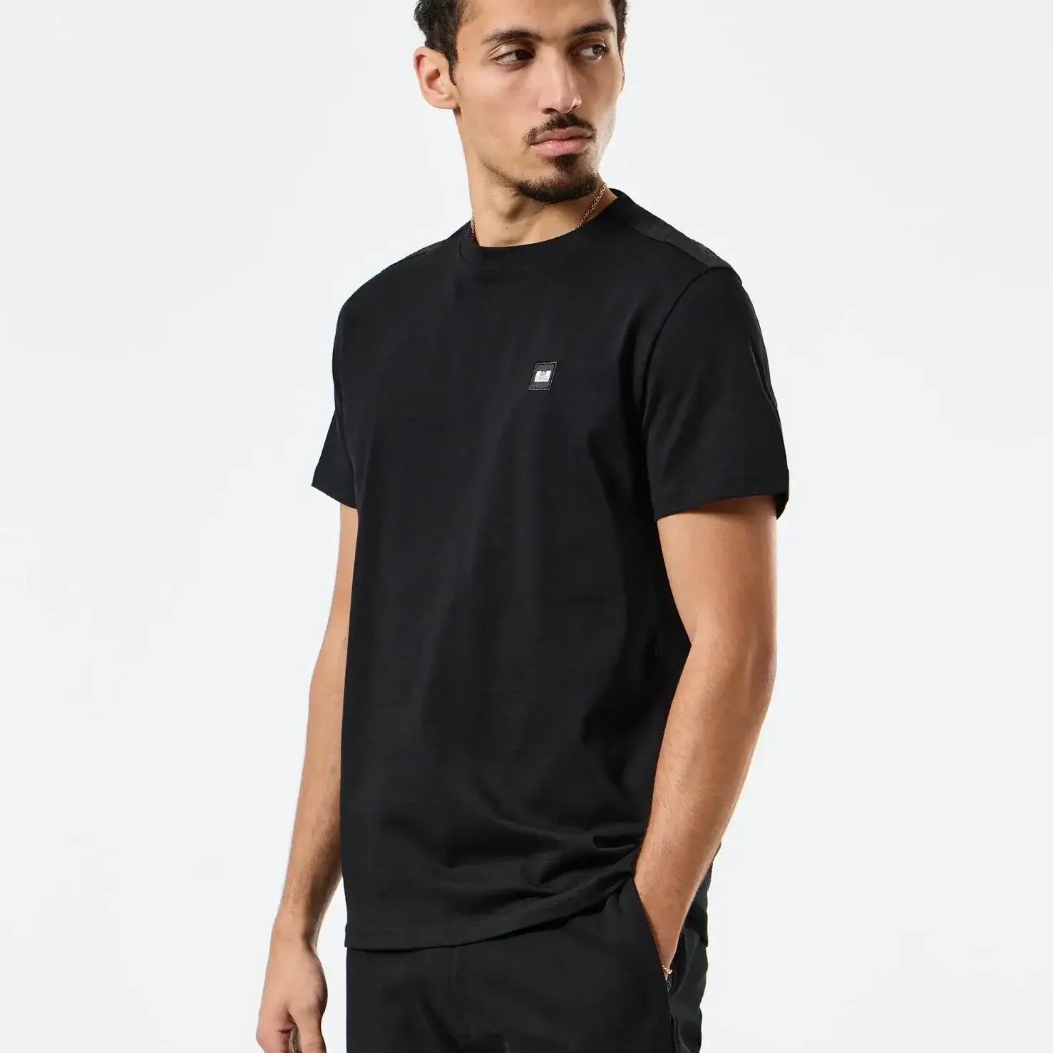 Weekend Offender Garcia Overlay T-Shirt | Black