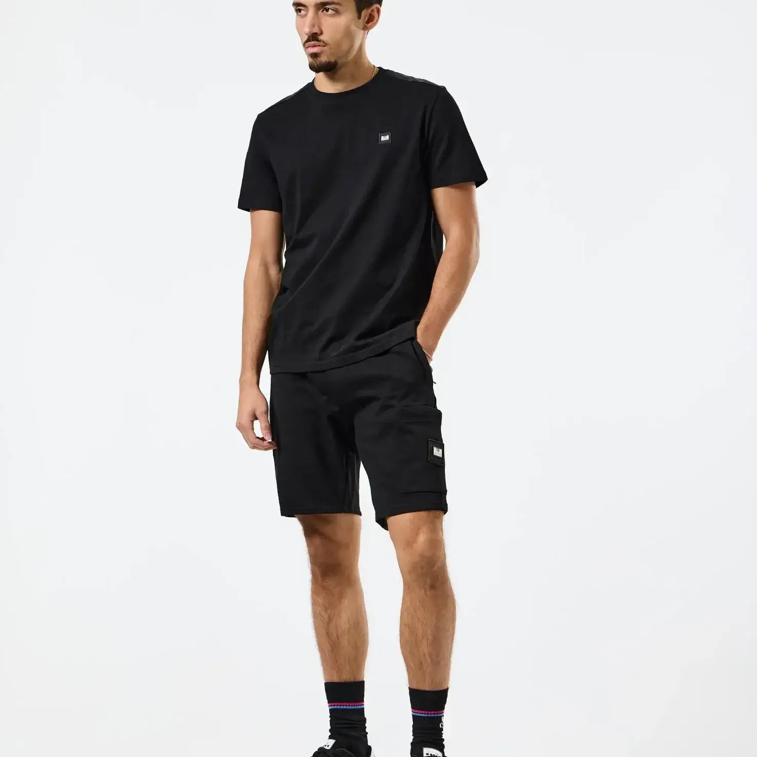 Weekend Offender Garcia Overlay T-Shirt | Black