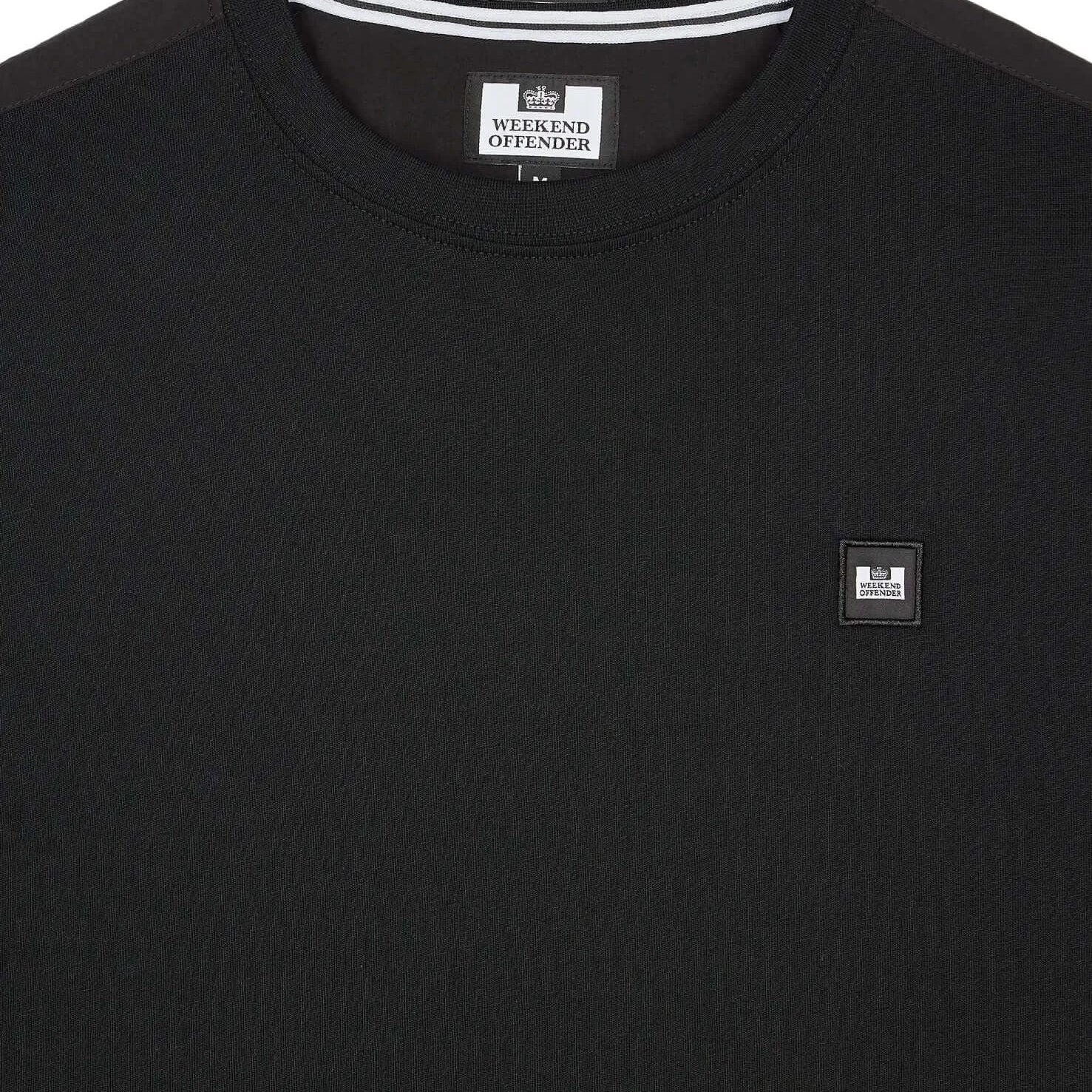 Weekend Offender Garcia Overlay T-Shirt | Black