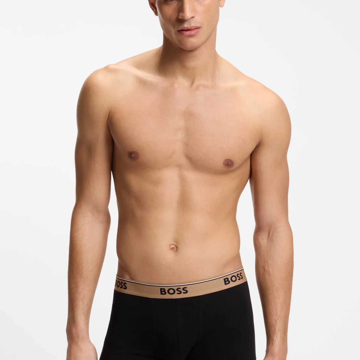 BOSS Power 3 Pack Stretch Cotton Trunks Black - model