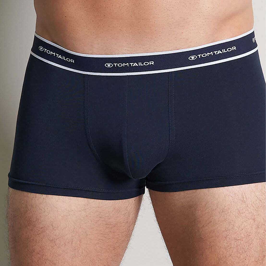 Tom Tailor Men's Pants 2 Pack Cotton Stretch Trunks- Blue Multi