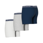 Tom Tailor Men’s 3 Pack Cotton Stretch Boxer Briefs – White, Grey, Navy