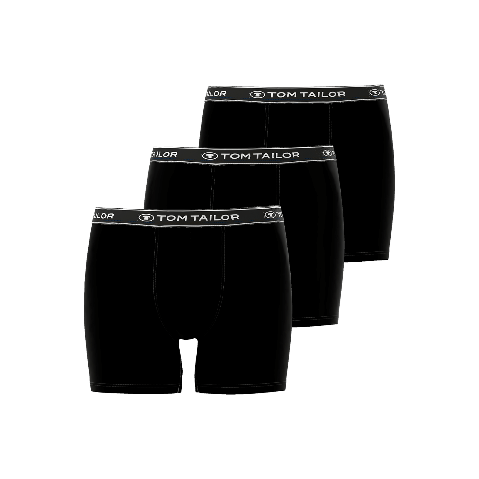 Tom Tailor Men's 3 Pack Cotton Stretch Boxer Briefs - Black