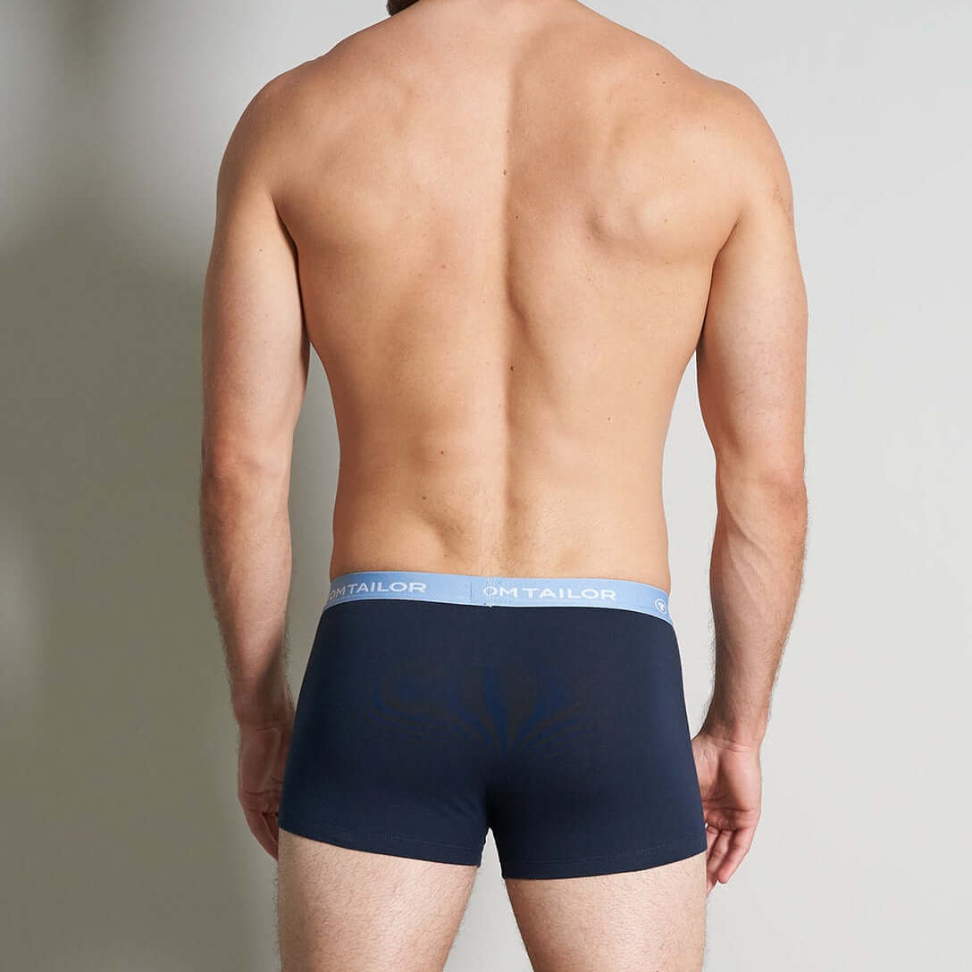 Tom Tailor Men's 3 Pack Cotton Stretch Trunks - Green-Light-Solid